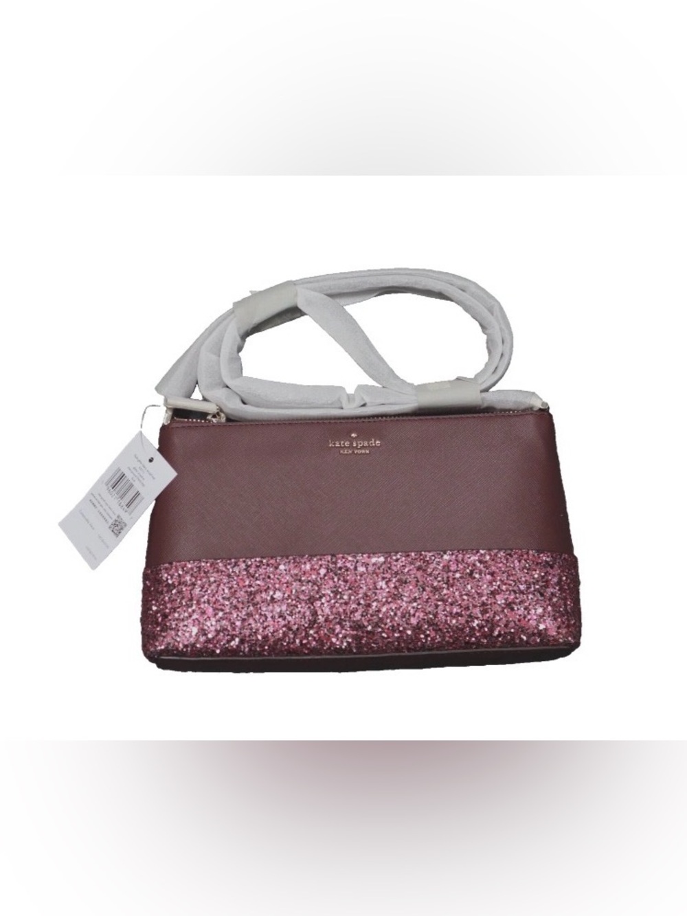 Kate Spade Flash Glitter Crossbody in Cherrywood